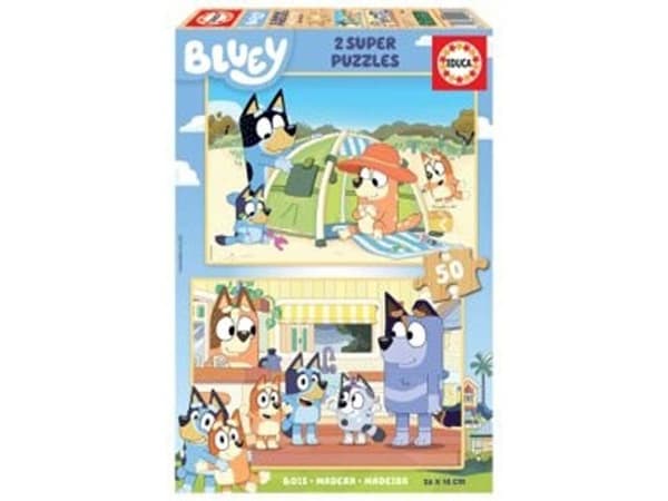 Educa Bluey 2 X 50, Wood