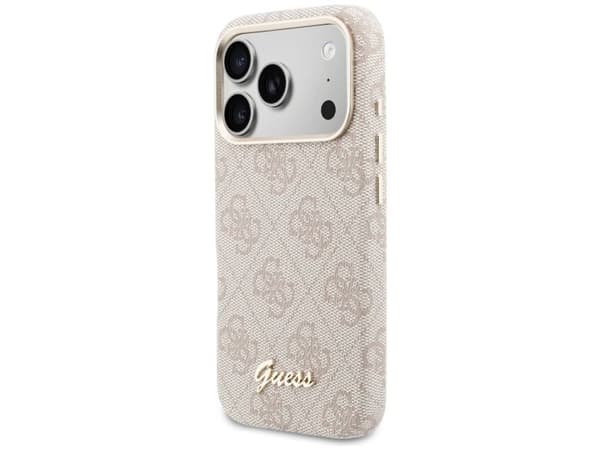Guess 4G Script MagSafe-suojus iPhone 17 Pro Max - vaaleanpunainen - vaaleanpunainen