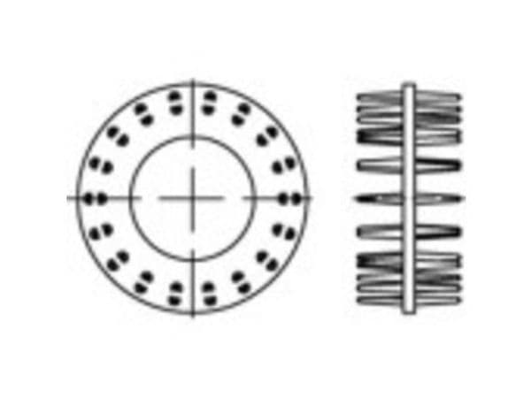 TOOLCRAFT formbare treplugger 135713 50 stk (Ø) 65 mm