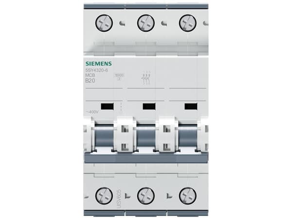 Automatsikring 10kA 3P B 20A