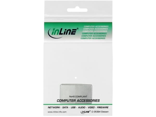 InLine 4043718074174, RJ45, RJ45, Hunkjønn/Hunkjønn, Sølv