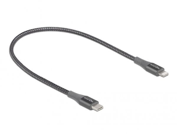 Delock - Lightning-kabel - USB-C hann til Lightning hann - 50 cm - grå