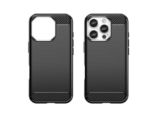 Hurtel Etui silikonowe Carbon Case do iPhone 16 Pro Max - czarne
