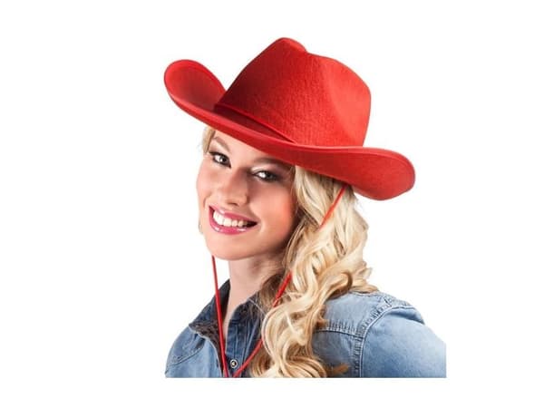 Punainen cowboy-hattu