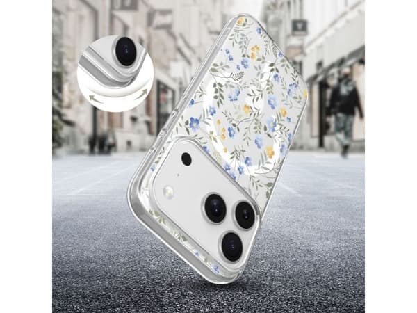 Tech-Protect FlexAir MagSafe Case for iPhone 17 Pro Max - Daisies with Leaves