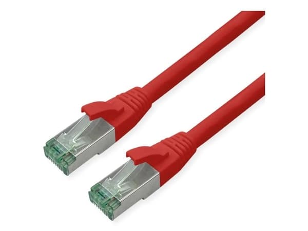 ROLINE RM S/FTP patchkabel Cat6A/Cl.EA TPE röd 7 m