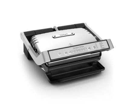 Tefal GC707D, Sort, Rustfritt stål, Rektangulær, Grid, 600 cm², Støpt aluminium, 2000 W