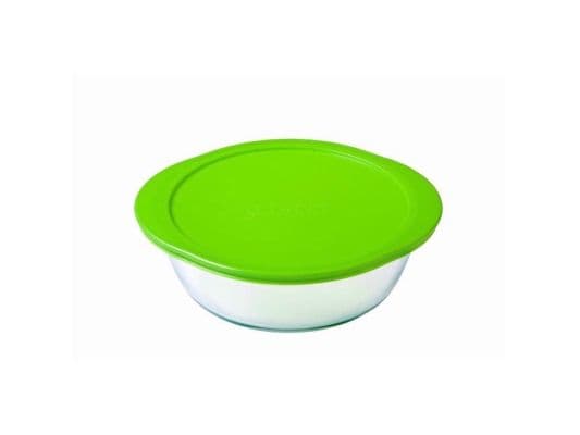 Pyrex PYRG4CRD20, Låda, Rund, Grön, Transparent, Glas, 1 styck