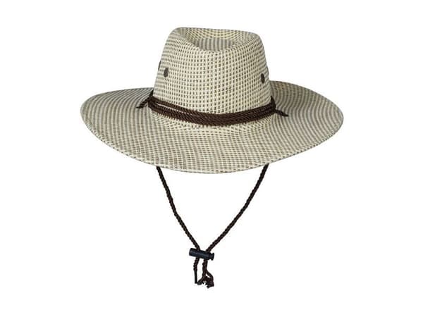 Cowboyhatt, brun rutete