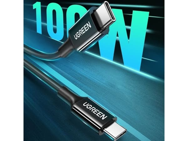 Ugreen US300 USB-C / USB-C 480Mb/s 5A 2m kaapeli - musta