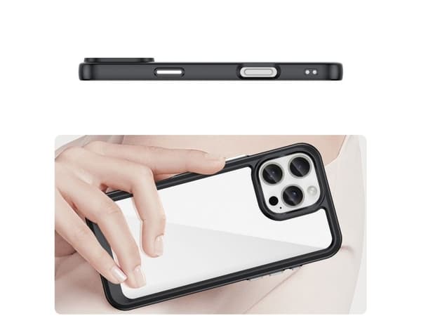 Hurtel Etui Outer Space Case z żelową ramką do iPhone 16 Pro Max - lajittelu