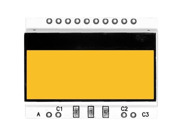 Display Elektronik Baggrundslys Amber