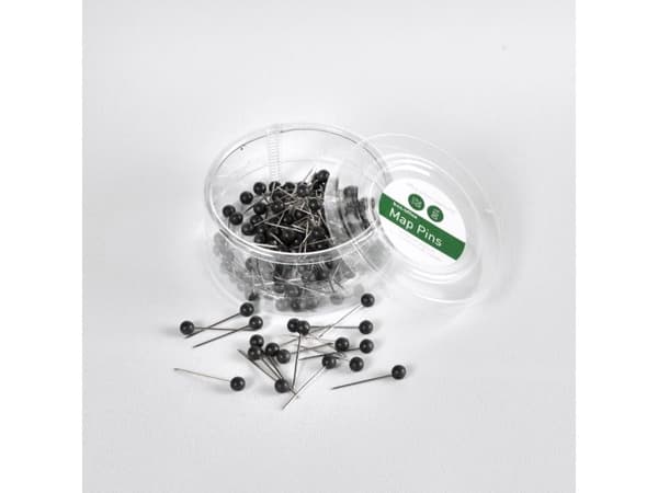 Kortnåle 4mm x 20mm sort 100stk/pak - (100 stk.)