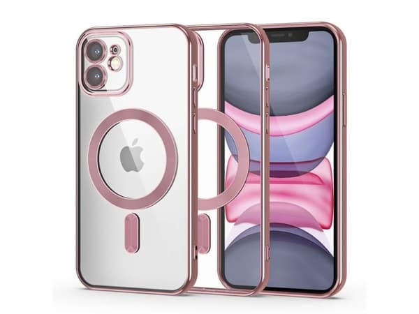 Tech-Protect MagShine Line MagSafe-deksel for iPhone 11 - rosa