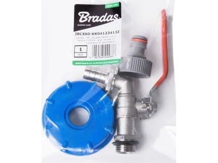 BRADAS kran til mur/Bunker GZ 3/4" sett IBC S60x6