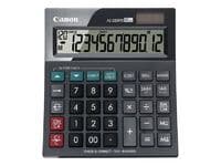 Canon AS-220RTS - Skrivebordskalkulator - 12 sifre - solpanel, batteri - mørk grå