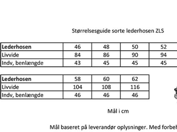 Sorte tyrolerbukser