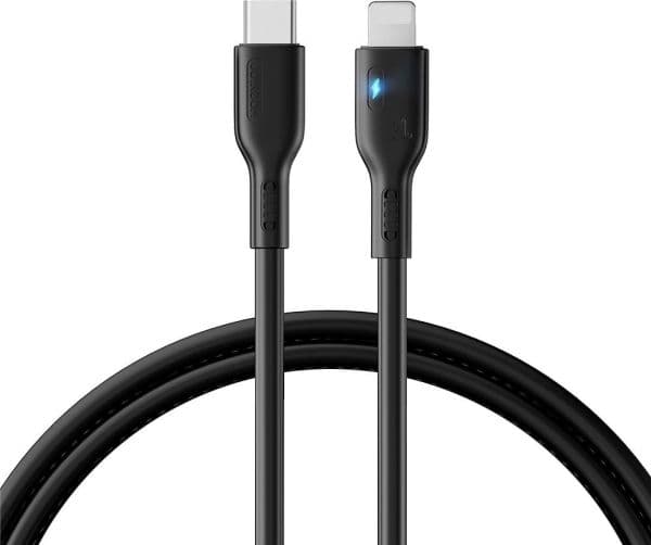 USB-kabel Joyroom USB-C til Lightning 1,2 m svart (JYR714)