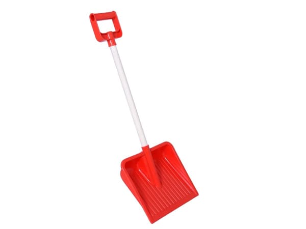 Snöskyffel med träskaft, röd &amp;