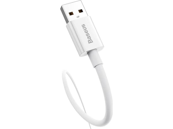 Kaapeli USB do USB-C Baseus Superior 100W 0.25m (biały)