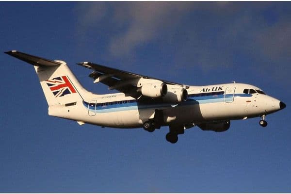 BAe 146-200 AirUK-flygplan