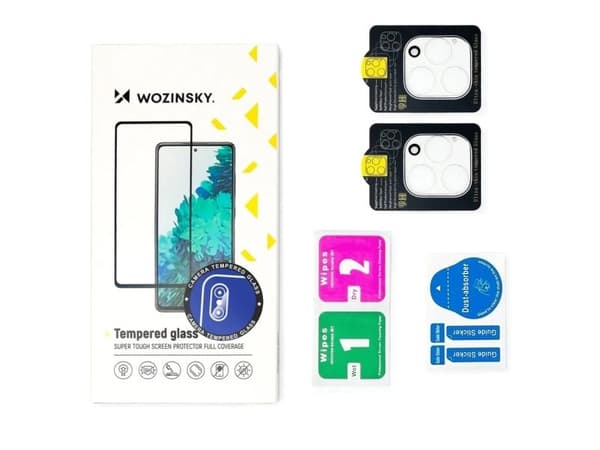 Musta Wozinsky Full Camera Glass iPhone 17:lle, 2 kpl