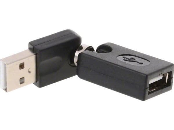 Delock Rotation adapter - USB-adapteri - USB (han) til USB (hun) - USB 2.0 - 6.5 cm - lajittelu