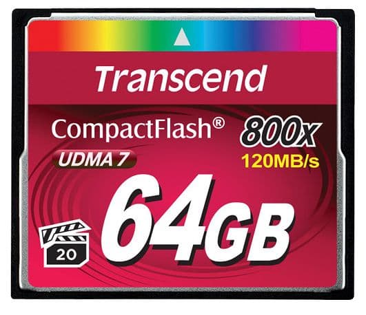 Transcend - Flashminnekort - 64 GB - 800x - CompactFlash