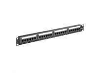MicroConnect - Patch-panel - CAT 6 - UTP - RJ-45 X 24 - svart - 19"