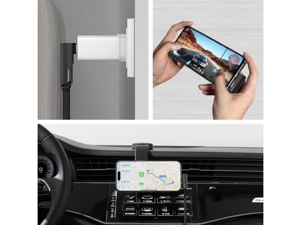 4smarts 541457, 1,5 m, USB A, USB C, grafit