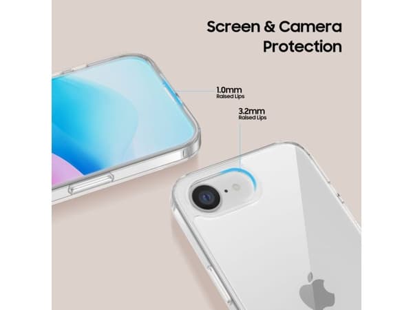 Tech-Protect FlexAir hybrid-skal för iPhone 16e / 17e - klar