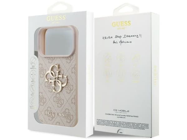 Guess 4G Big Logo Case for iPhone 17 Pro / 18 Pro - Pink