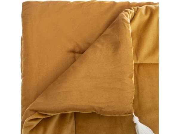 Atmosphera Velour Sengeteppe 80 x 180 cm Gul