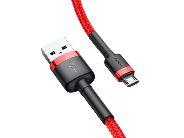 Baseus CAMKLF-C09, 2 m, USB A, Micro-USB B, Röd