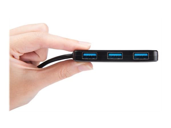 Transcend HUB2 - Hub - 4 x SuperSpeed USB 3.0 - stasjonær