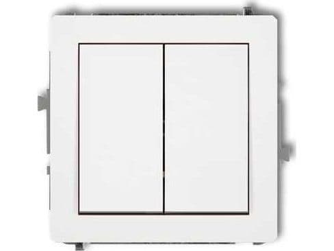 Nekla Stair switch Karlik Deco DWP-33.1 double without pictograms white