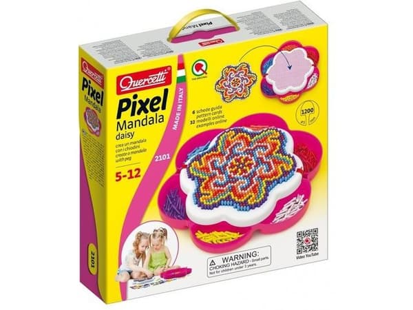 Quercetti Pixel Mandala Daisy mosaikk 1200 el. (040-2101)