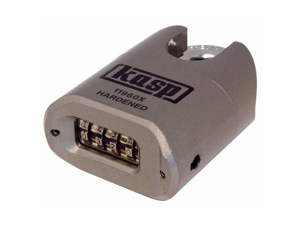 Kasp K11960XD hänglås, silver, kombinationslås