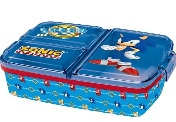 Sonic sandwichboks i flere rom, 18 x 13 cm