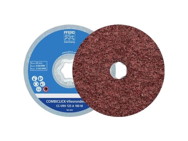 PFERD COMBICLICK non-woven discs VRH, 12,5 cm, 2 stykker