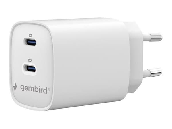 Gembird 2-port 45 W USB-hurtiglader