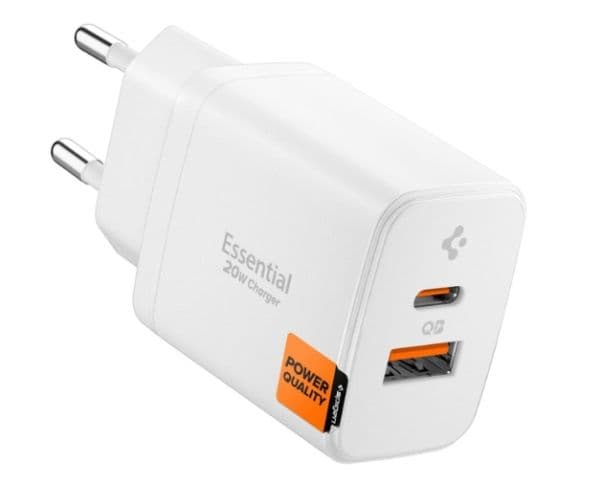 Spigen Essential EE202EU, Innendørs, AC, Hvit