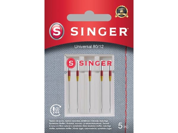 Singer universalnål str. 80, 5 stk