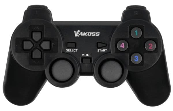 Vakoss GP-3925BK spil-controller Sort RF Gamepad Analog/digital PC, Playstation 3