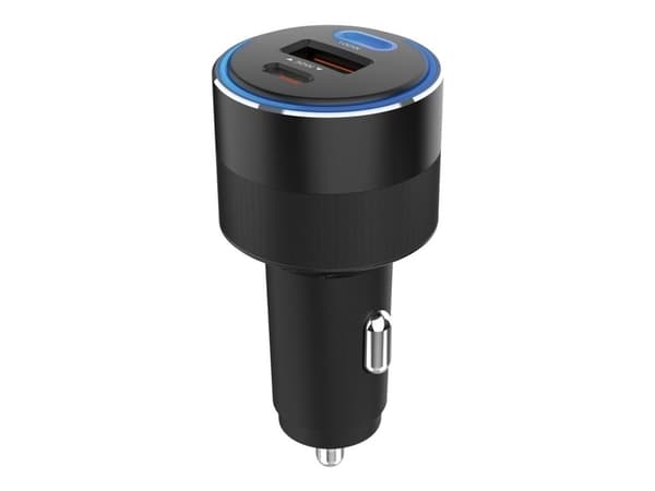 Sandberg Active - Strömadapter för bil - 130 Watt - 3 utdatakontakter (USB-C, USB)