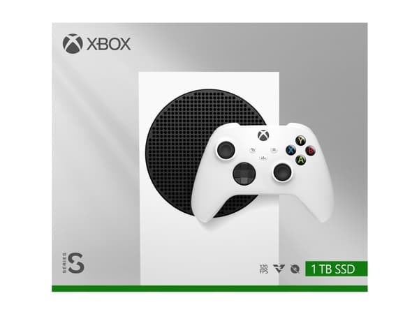 Microsoft Xbox Series S - Spillkonsoll - QHD - HDR - 1 TB SSD - robothvit