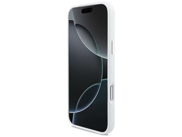 BMW M Silicon Horizontal Line MagSafe Case for iPhone 17 Pro Max - White