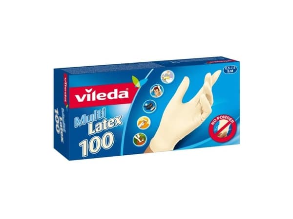 Vileda 131845 grå skyddshandskar 100 st (146087)