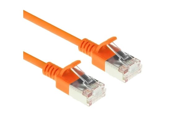 ACT Orange 3 m LSZH U/FTP CAT6A patchkabel för datacenter, snagless, RJ45 (DC7103)