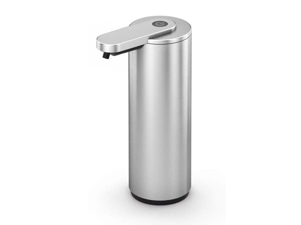 Såpepumpe m/sensor USB-lading, Rustfritt stål, matt ZACK®